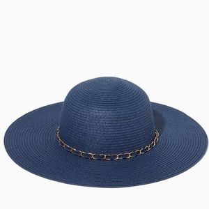 Blue floppy hat